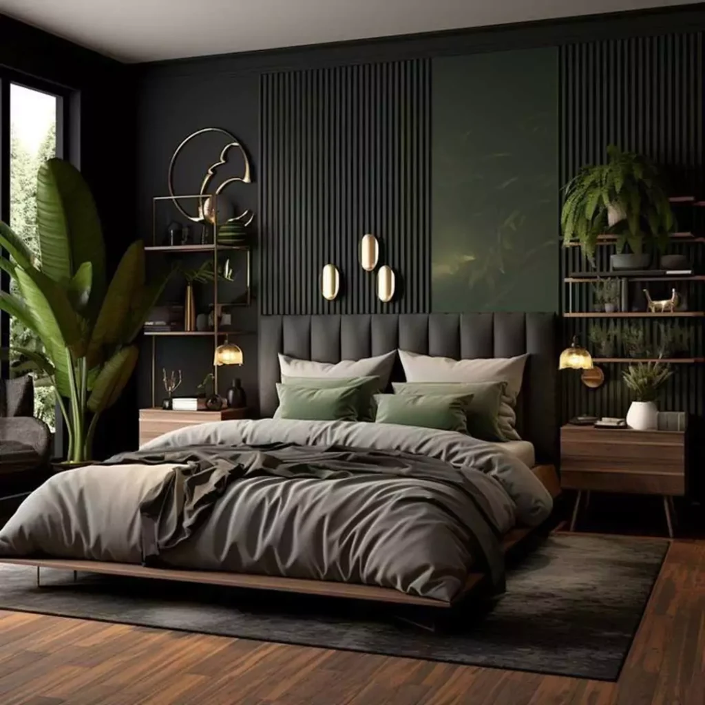 ایده های متفاوت استفاده از رنگ تیره در دیزاین داخلی اتاق خواب