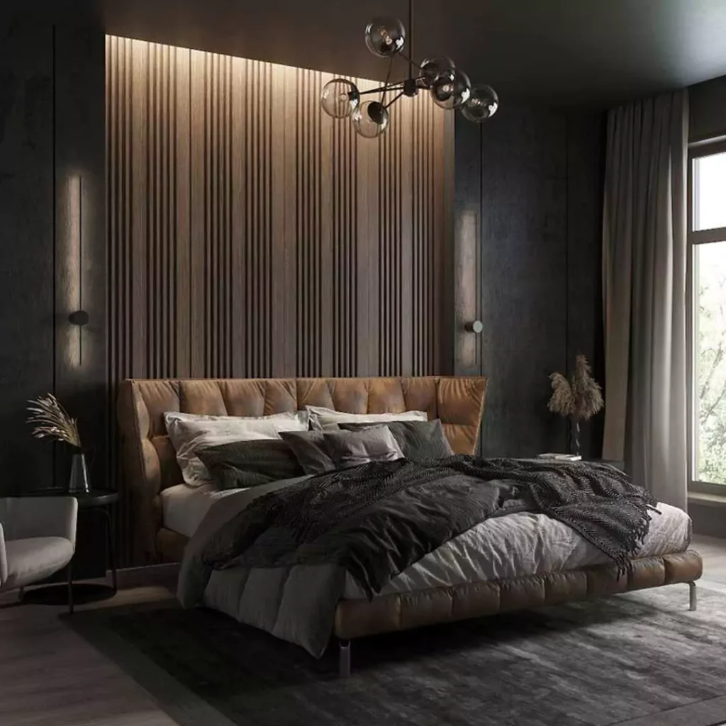 ایده های عالی در استفاده از رنگ تیره در دیزاین داخلی اتاق خواب