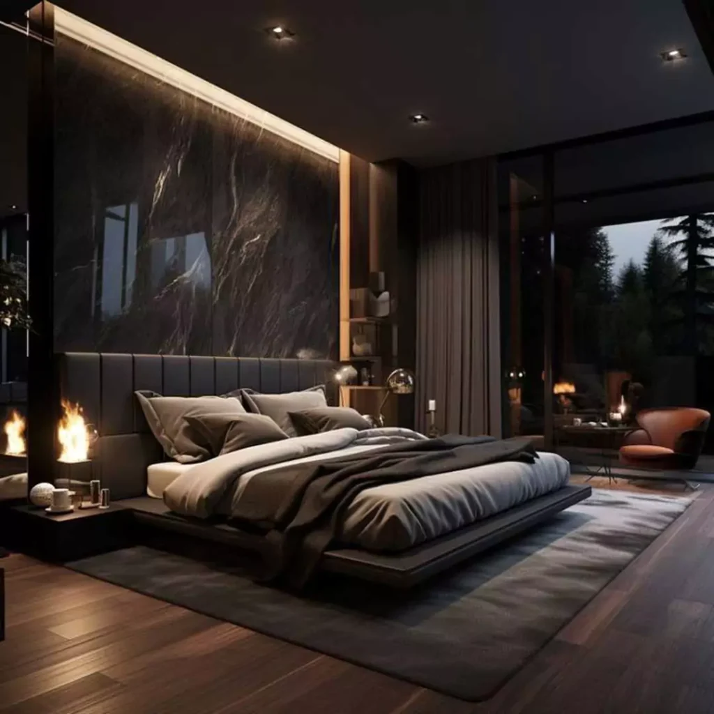 ایده های چشم نواز در استفاده از رنگ تیره در دیزاین داخلی اتاق خواب