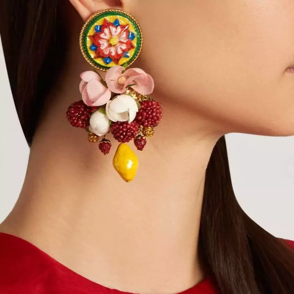 جذاب ترین گوشواره مجلسی دخترانه Dolce & Gabbana