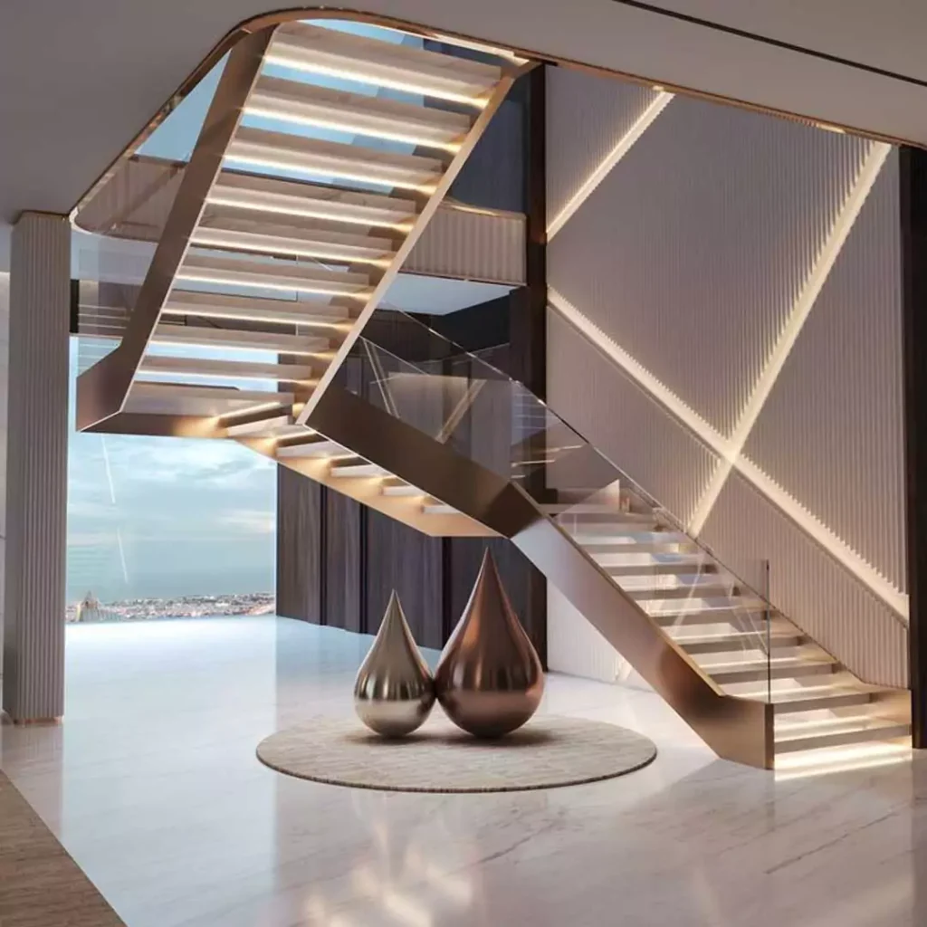 پرطرفدارترین طراحی پله مدرن برای خانه های دوبلکس