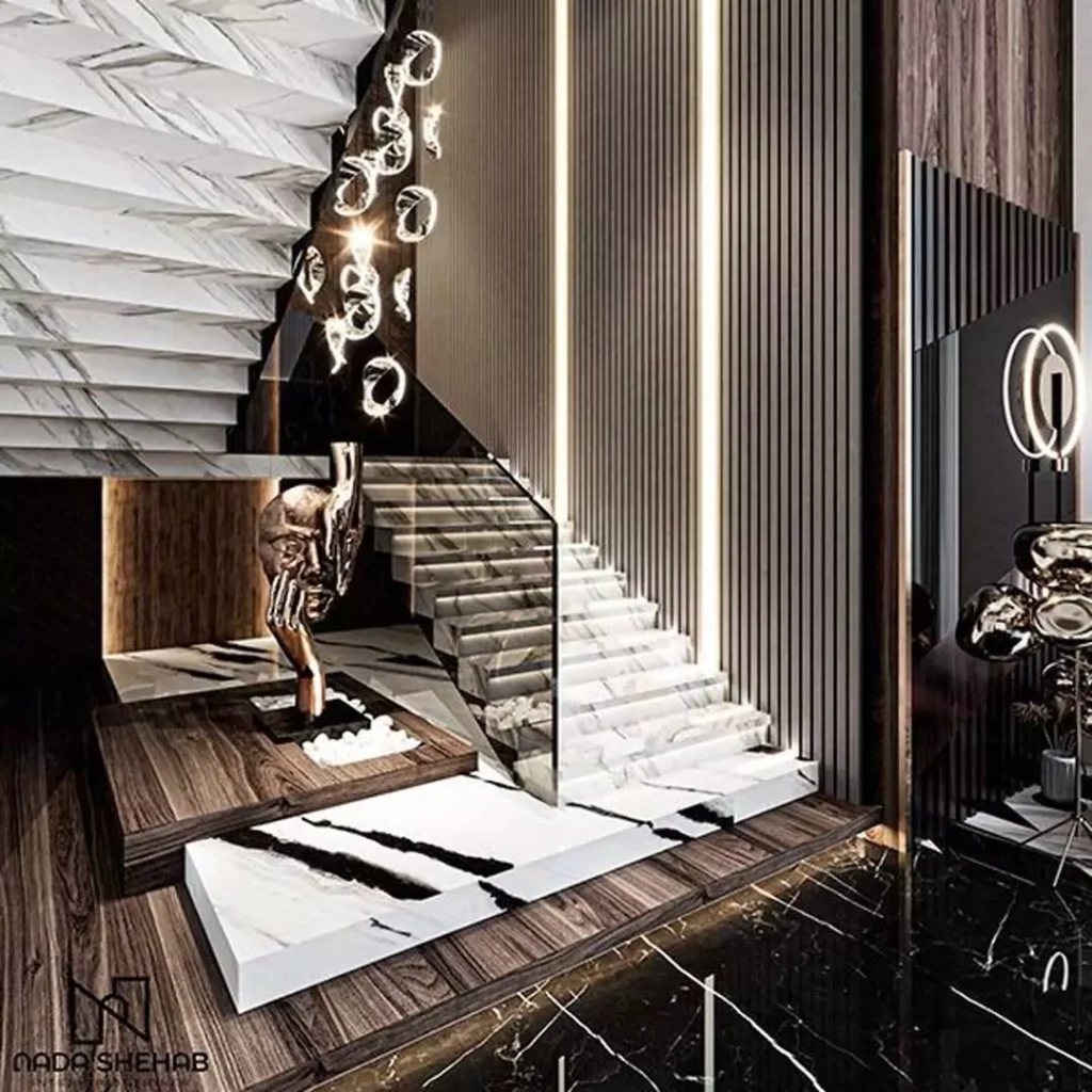 جدیدترین طراحی پله مدرن برای خانه های دوبلکس