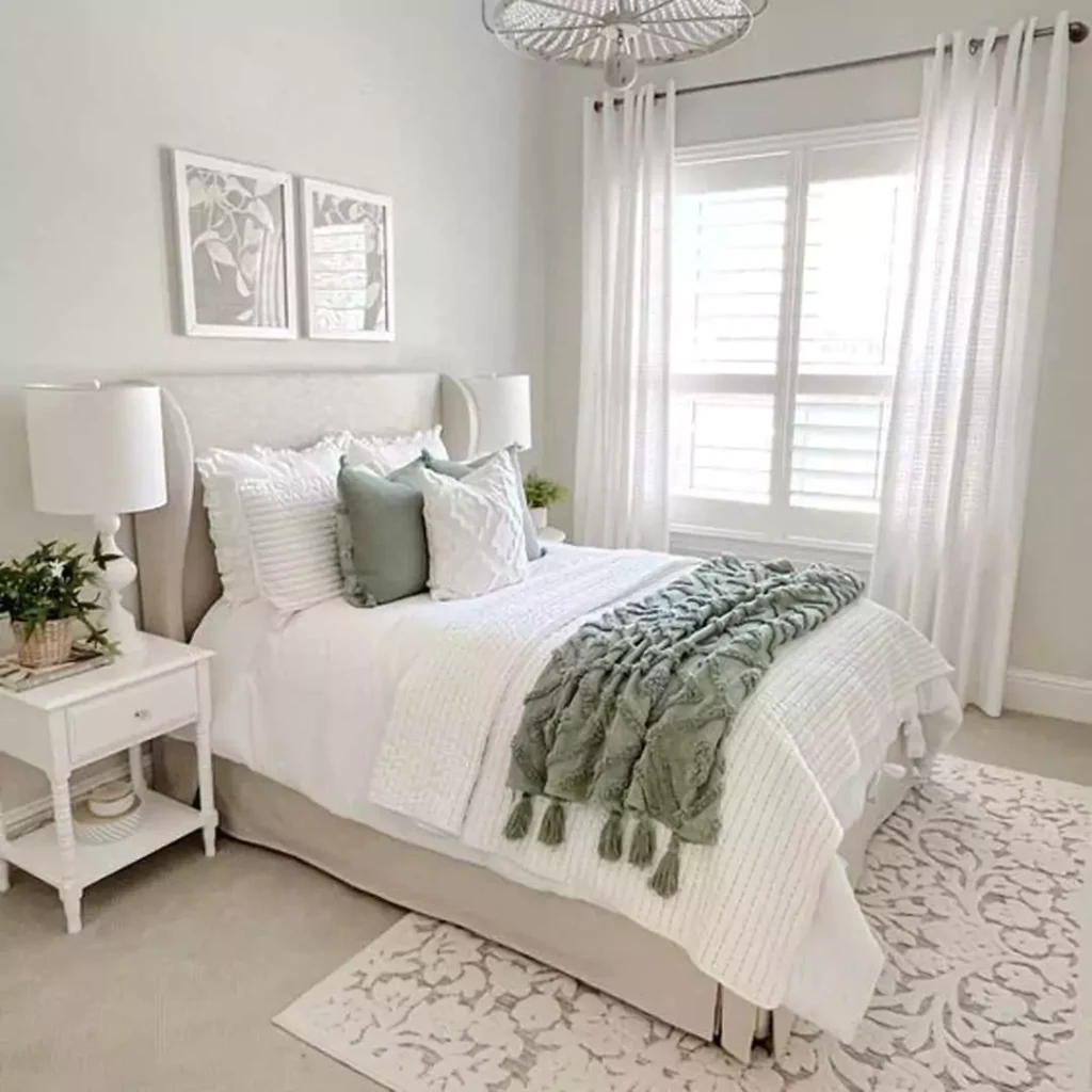 عالی ترین ایده های استفاده از رنگ سفید در دیزاین داخلی اتاق خواب