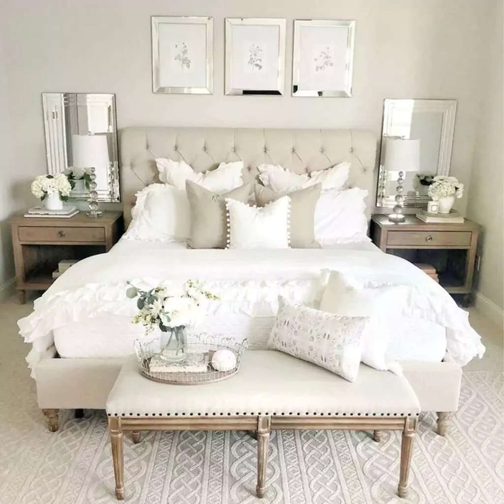  چشم نوازترین ایده های استفاده از رنگ سفید در دیزاین داخلی اتاق خواب