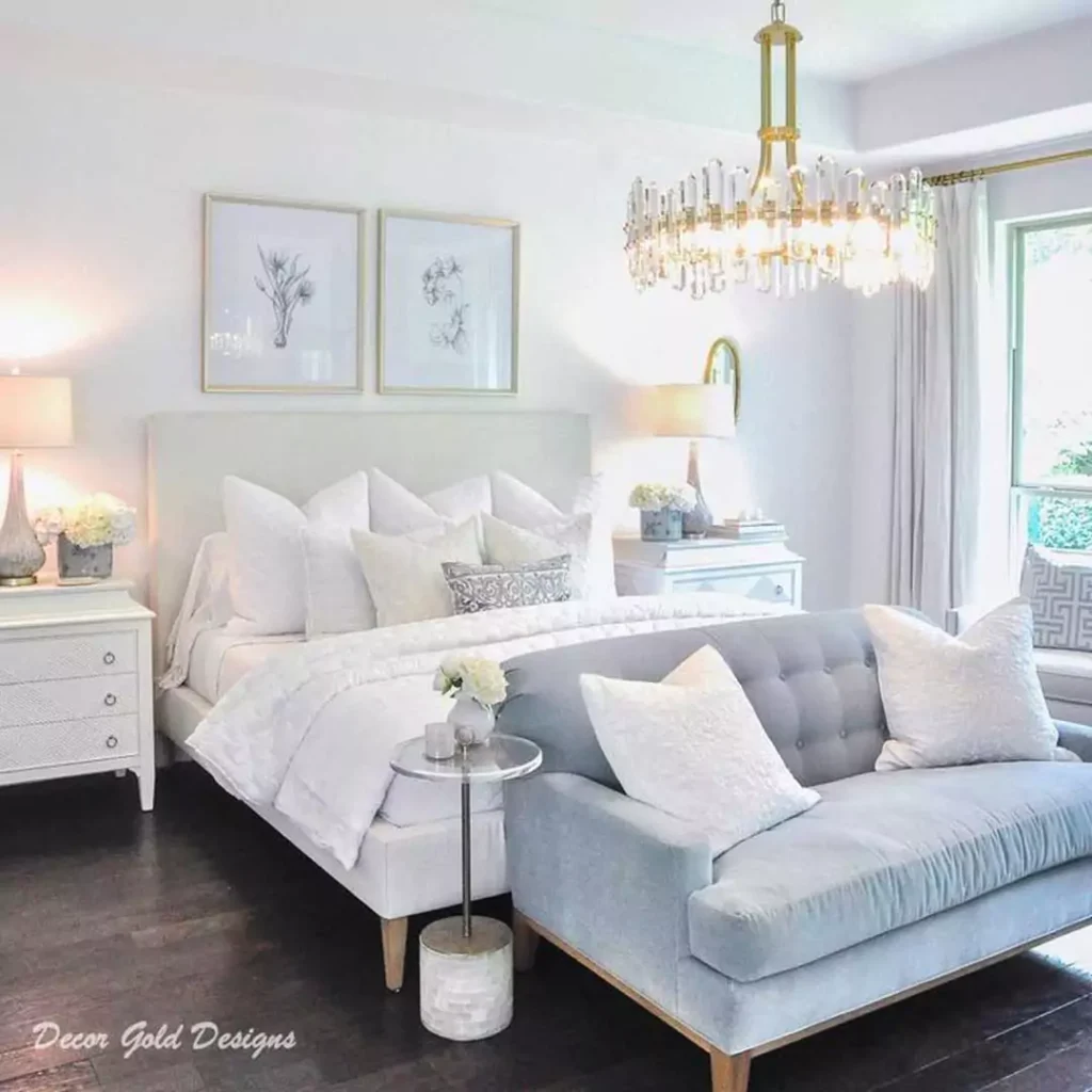 شیک ترین ایده های استفاده از رنگ سفید در دیزاین داخلی اتاق خواب
