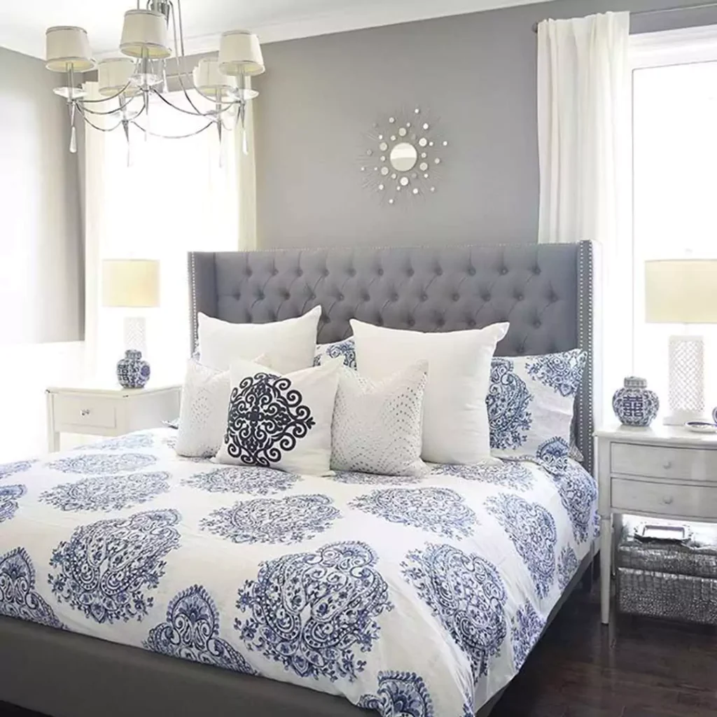 چشم نوازترین ایده های استفاده از رنگ آبی در دیزاین اتاق خواب