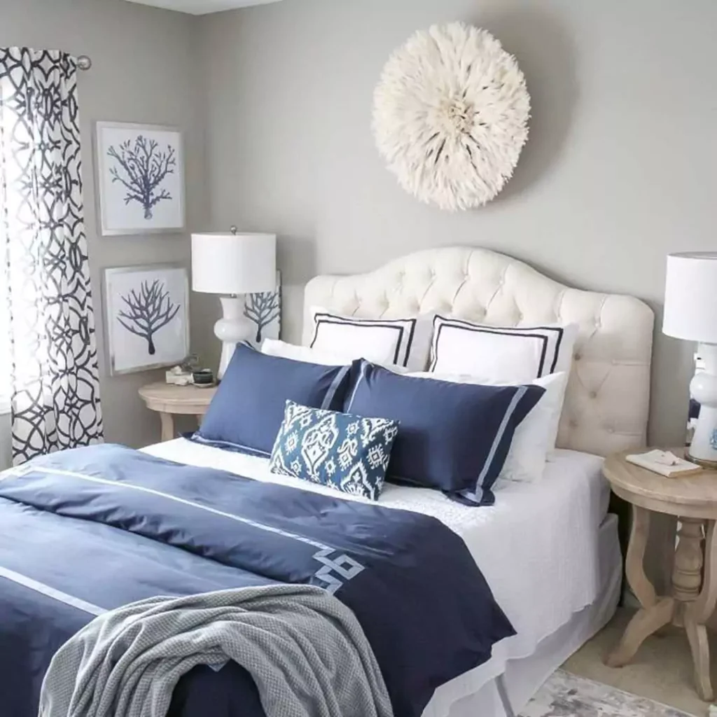 بی نظیرترین ایده های استفاده از رنگ آبی در دیزاین اتاق خواب
