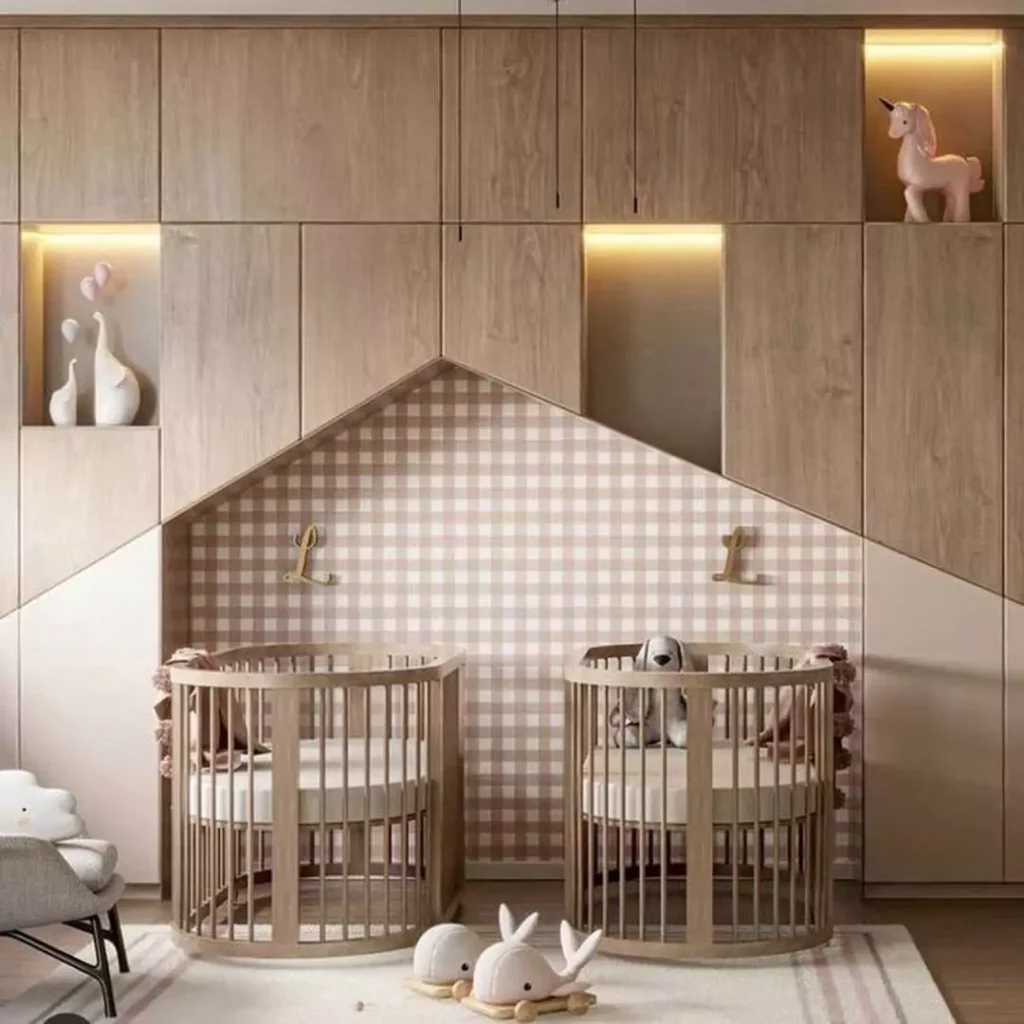 بامزه ترین مدل های طراحی اتاق خواب نوزادان دوقلو 2023