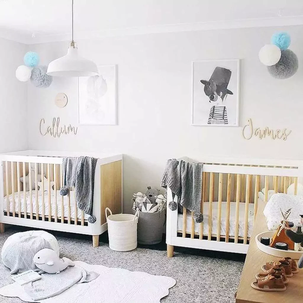 جذاب ترین طراحی اتاق خواب نوزادان دوقلو 2023