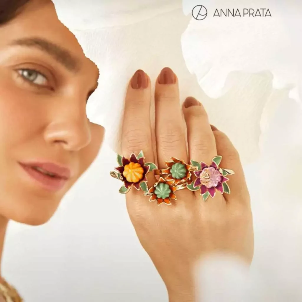 متفاوت ترین انگشترهای زنانه برند ANNA PRATA