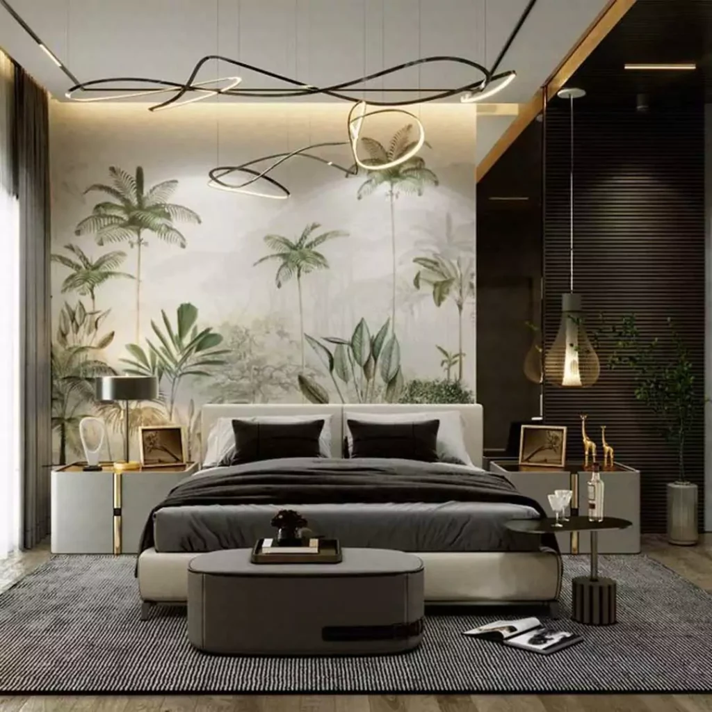 لوکس ترین دیزاین اتاق خواب به سبک استوایی