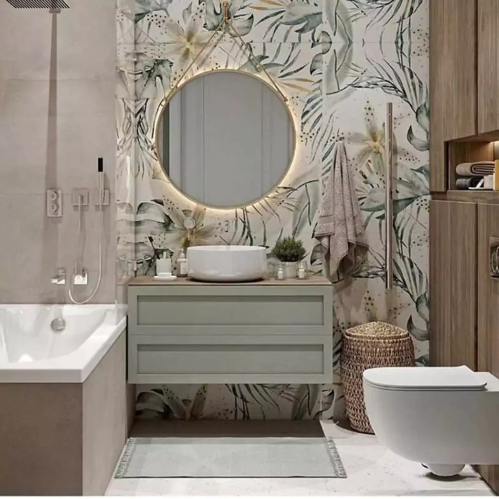 عالی ترین مدل های کاغذ دیواری برای سرویس بهداشتی و حمام