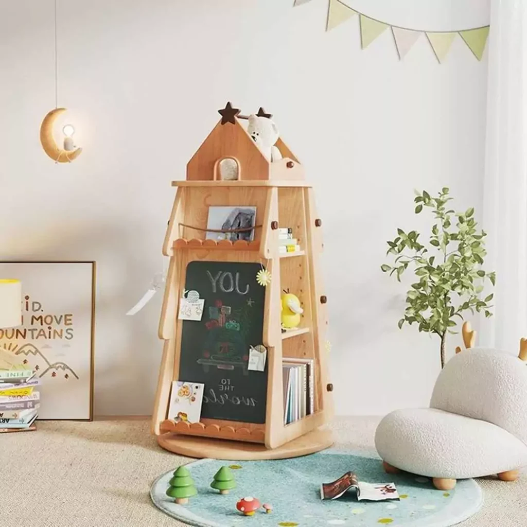 پرطرفدارترین مدل های کتابخانه چوبی اتاق کودک