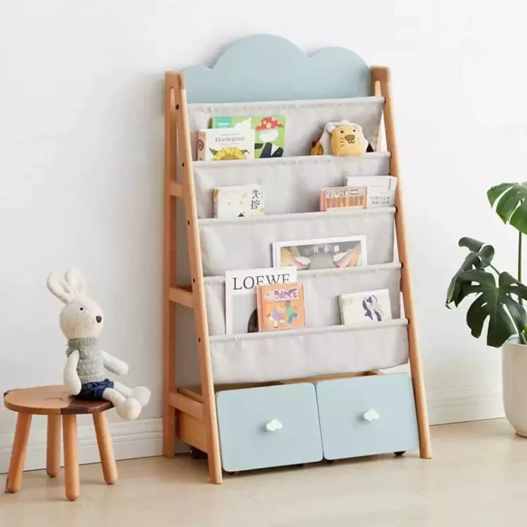 عالی ترین مدل های کتابخانه چوبی اتاق کودک