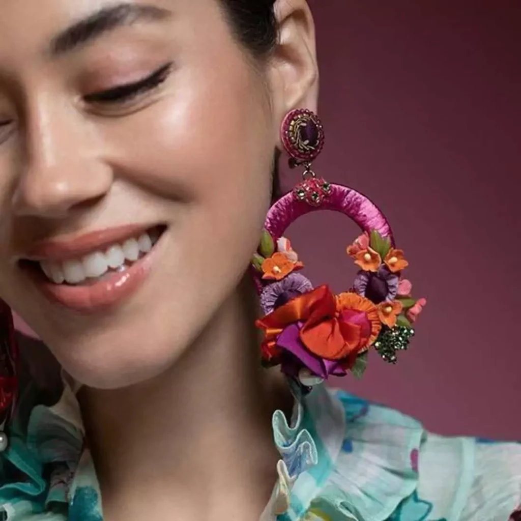 کیوت ترین گوشواره های دخترانه رنگی Ranjana Khan