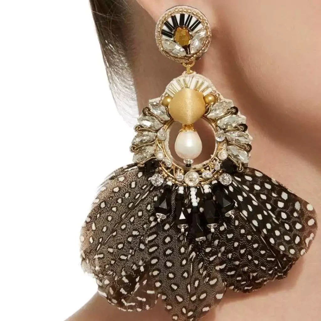 قشنگ ترین گوشواره های دخترانه رنگی Ranjana Khan