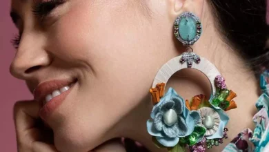 چشم نوازترین گوشواره های دخترانه رنگی Ranjana Khan