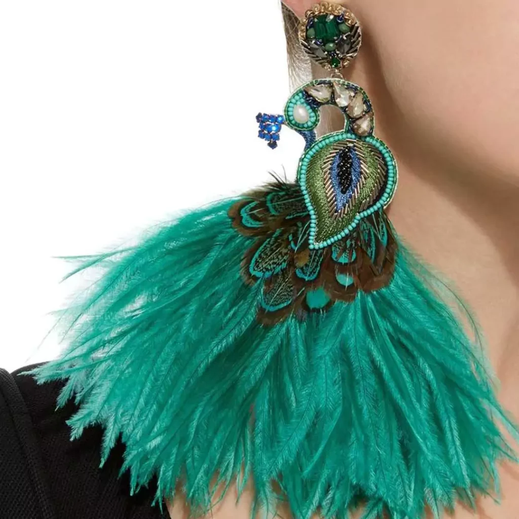 زیباترین گوشواره های دخترانه رنگی Ranjana Khan