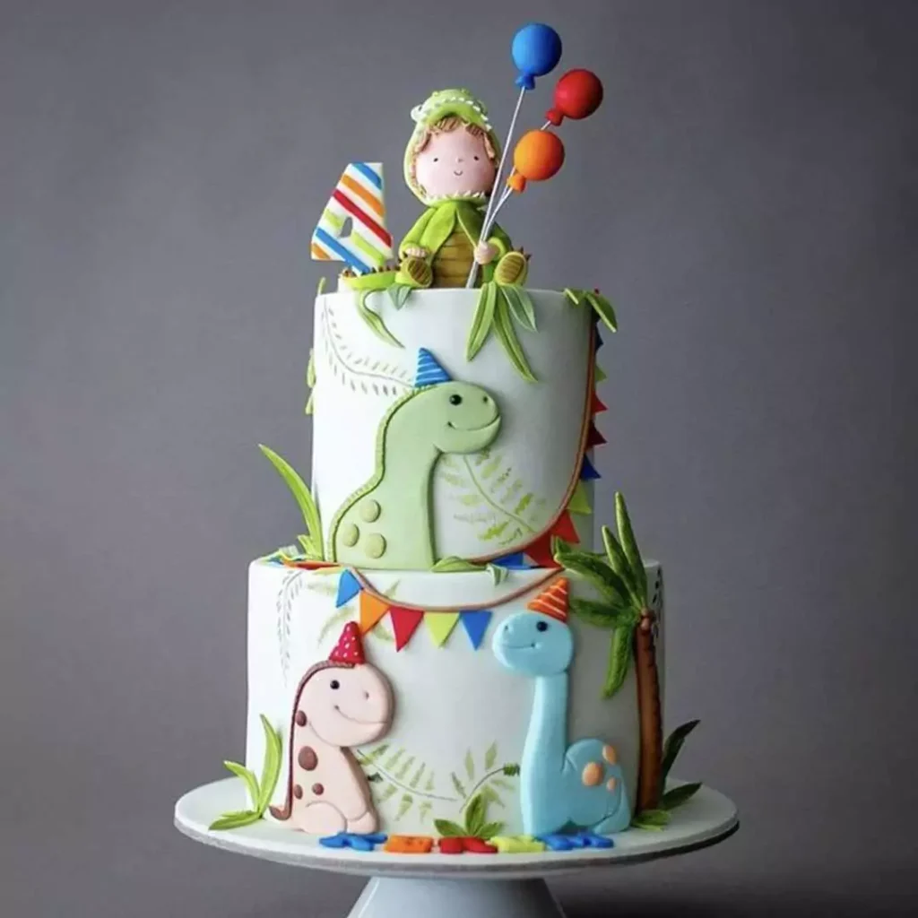 متفاوت ترین مدل کیک تولد کودکانه با تم دایناسور