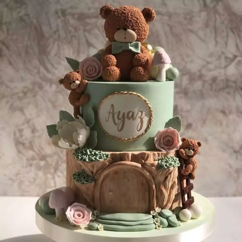 قشنگ ترین کیک تولد خرس تدی