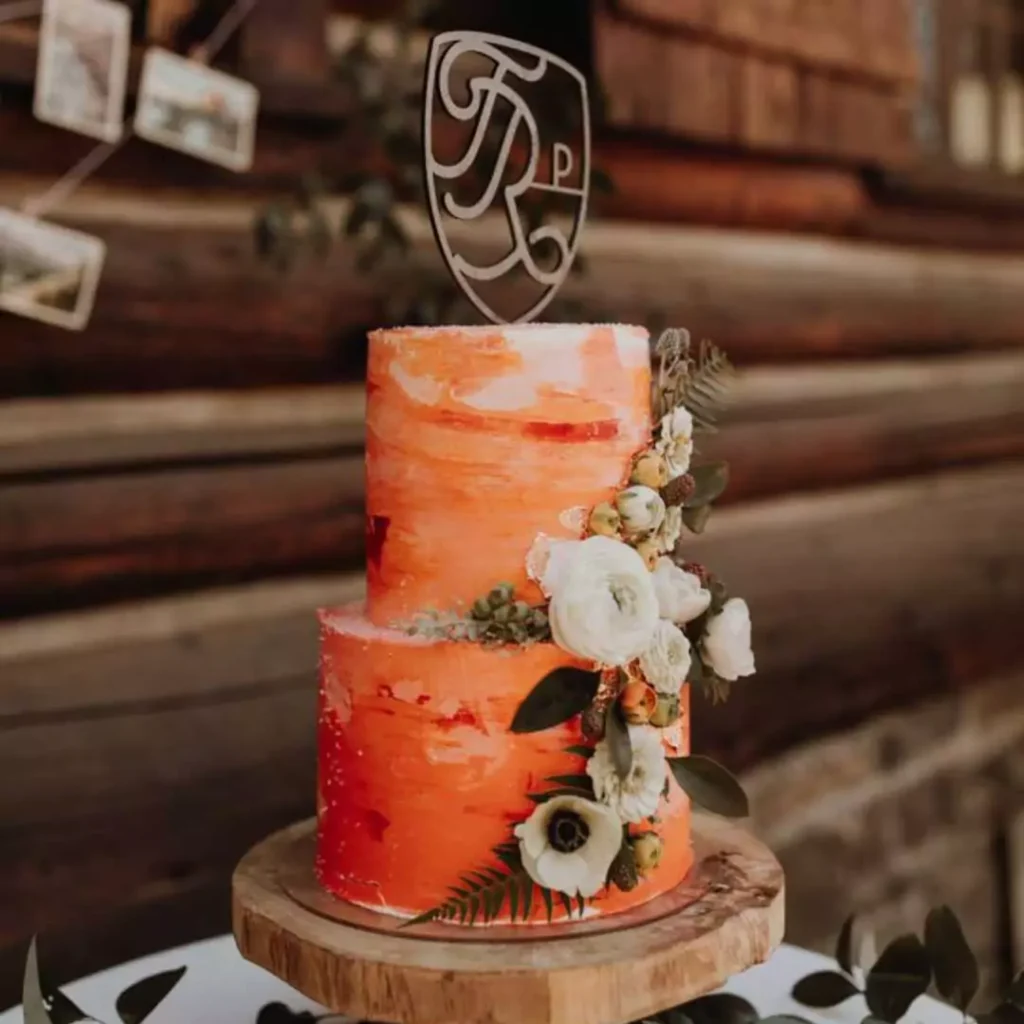 متفاوت ترین کیک عروسی با رنگ ترند 2024