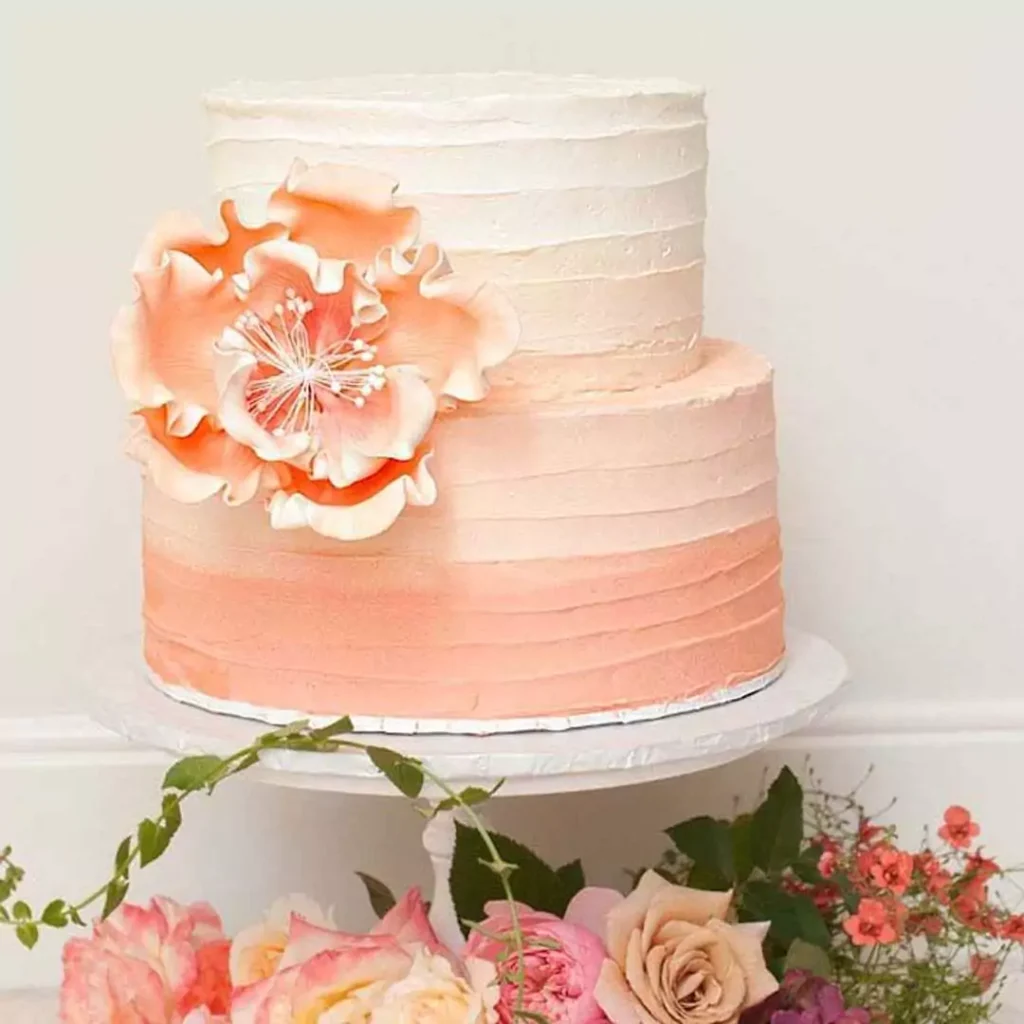 جدیدترین کیک عروسی با رنگ ترند 2024