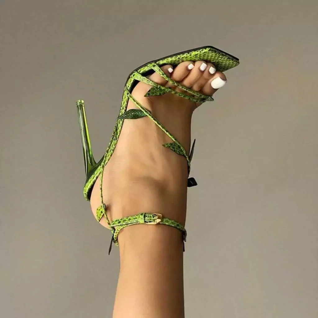 محبوب ترین مدل های کفش مجلسی پاشنه بلند سبز زنانه