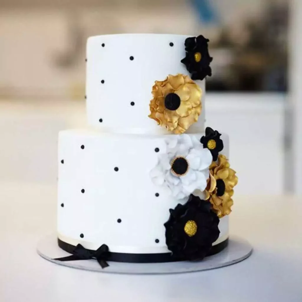 جدیدترین کیک تولد سیاه و سفید