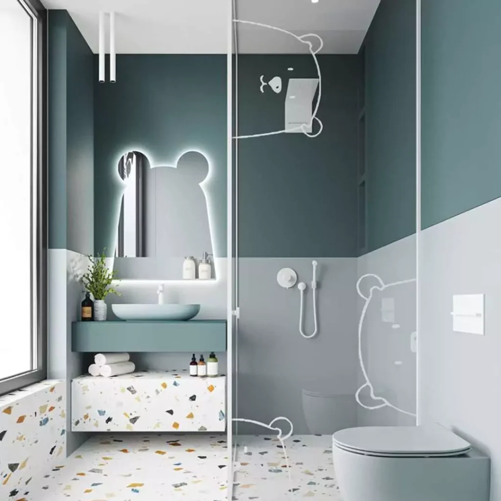 جذاب ترین طراحی حمام و سرویس بهداشتی اتاق کودک