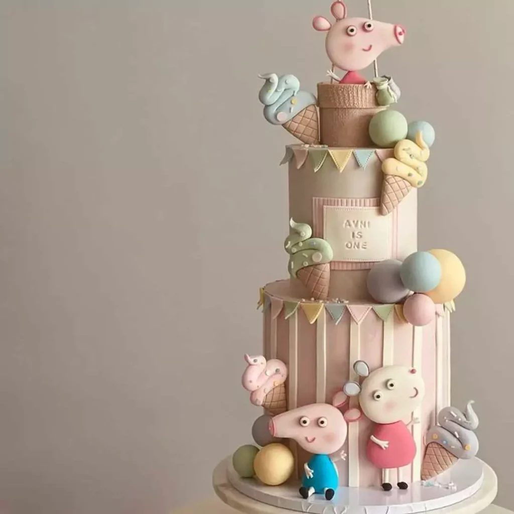 چشم نوازترین کیک تولد peppa pig