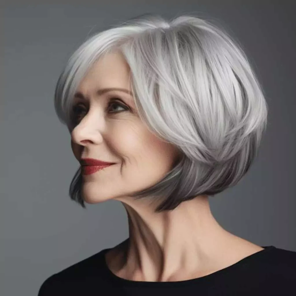 متفاوت ترین براشینگ مو برای خانم های بالای 60 سال