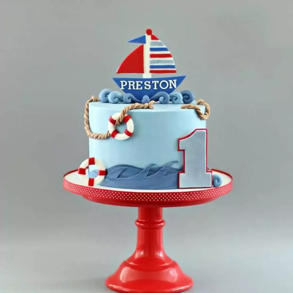 شیک ترین کیک تولد پسرانه ملوانی و دریانوردی