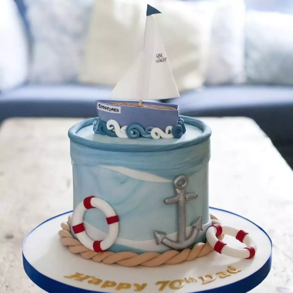 عالی ترین کیک تولد پسرانه ملوانی و دریانوردی
