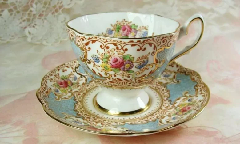 قشنگ ترین فنجان چای خوری انگلیسی آنتیک