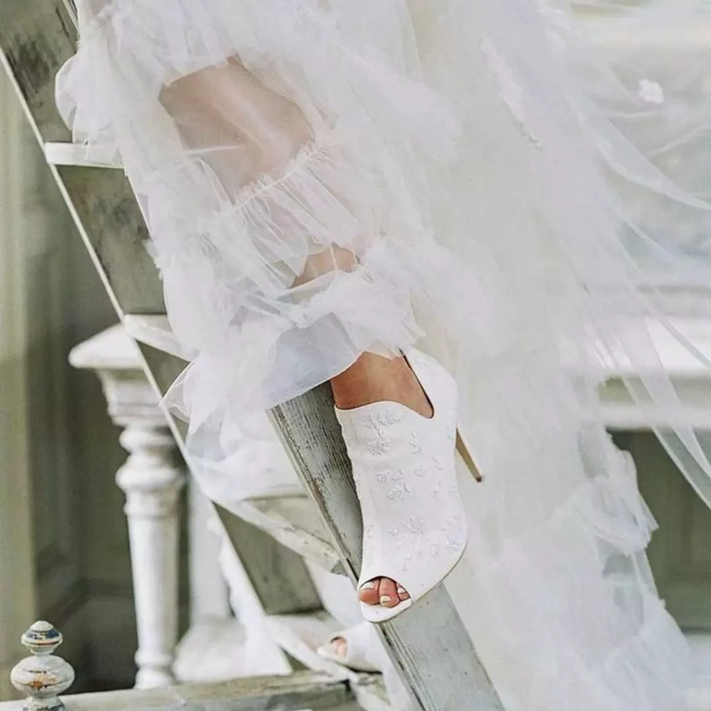 عالی ترین کفش پاشنه بلند جلوباز عروس