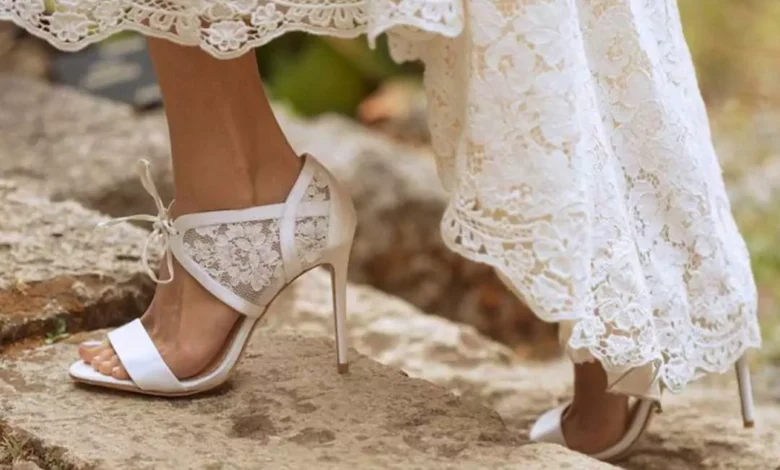 به روزترین کفش پاشنه بلند جلوباز عروس