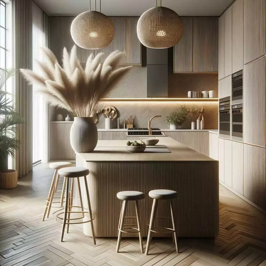 عالی ترین مدل طراحی آشپزخانه مینیمال به سبک Japandi