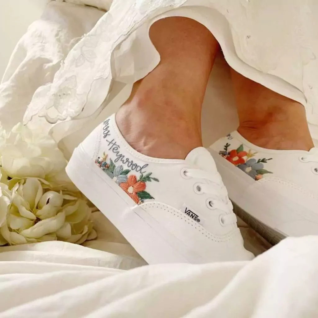 متفاوت ترین کفش اسپرت عروس 2024