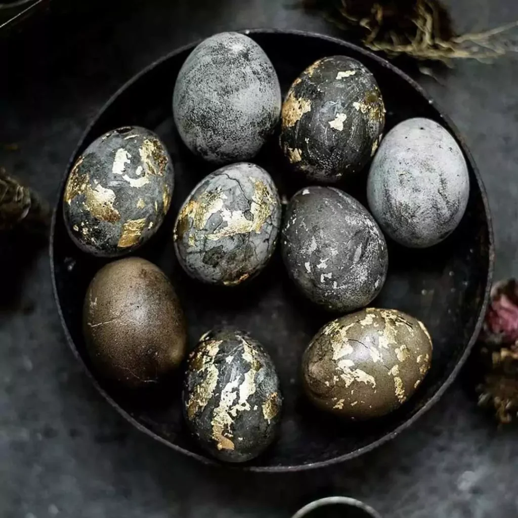 جدیدترین تزیین تخم مرغ هفت سین با رنگ طبیعی