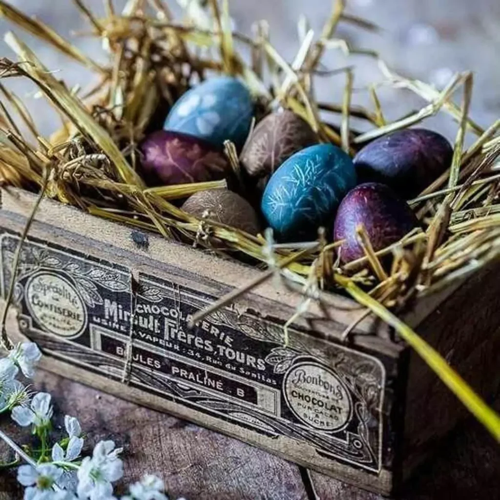 قشنگ ترین تزیین تخم مرغ هفت سین با رنگ طبیعی