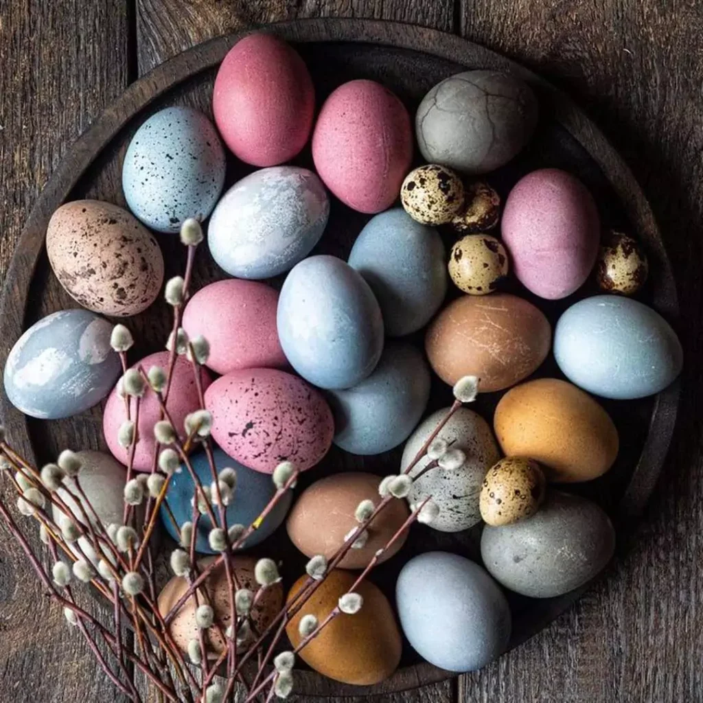 شیک ترین تزیین تخم مرغ هفت سین با رنگ طبیعی