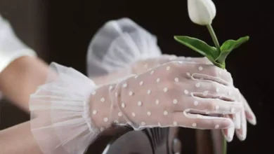 جدیدترین مدل های دستکش توری کوتاه عروس 2024