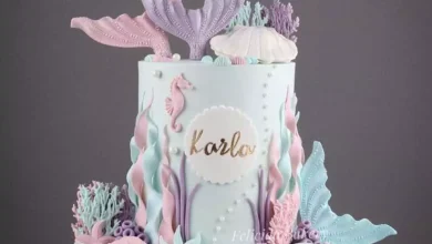 قشنگ ترین کیک تولد دخترانه با تم پری دریایی