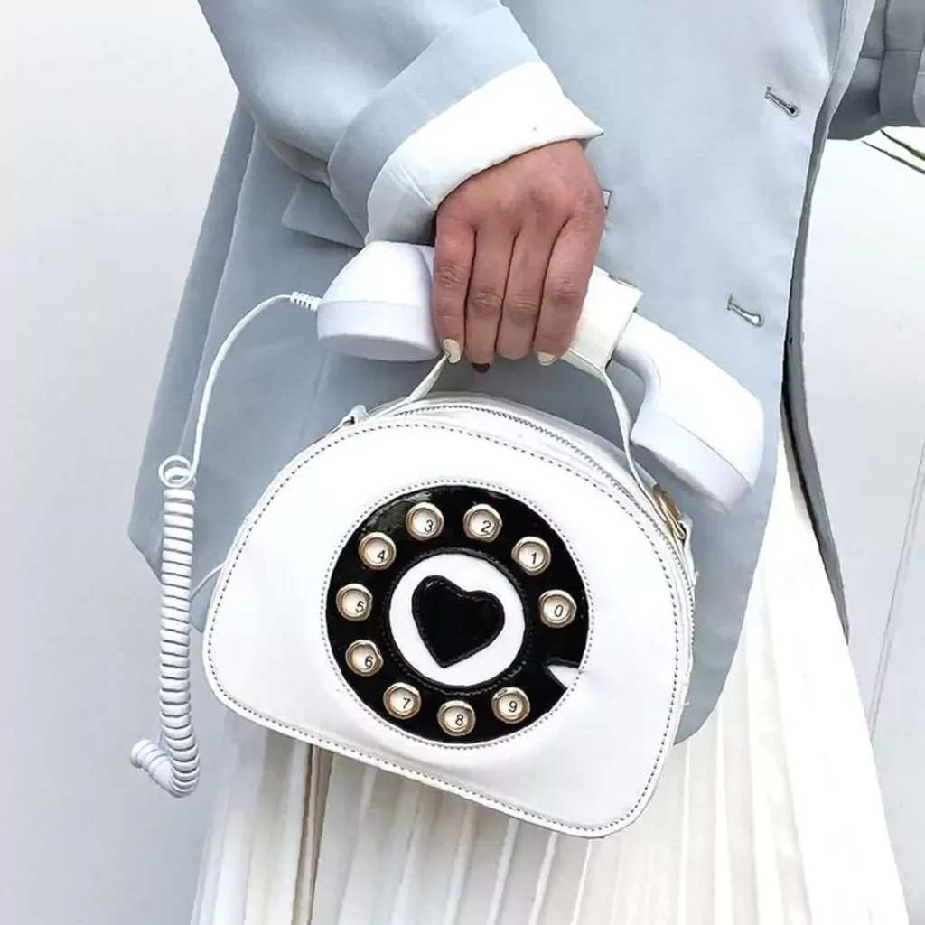 جدیدترین کیف دخترانه فانتزی طرح تلفن نوستالژیک