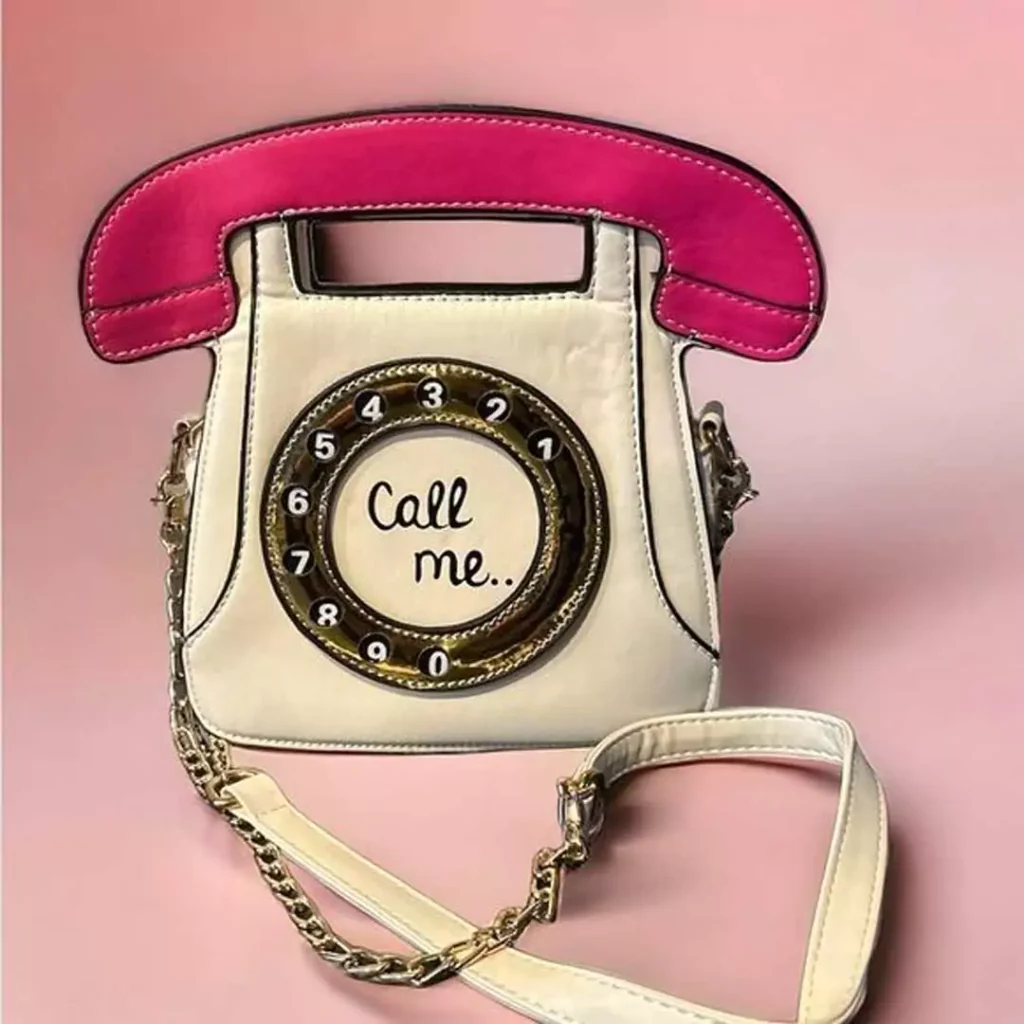 محبوب ترین کیف دخترانه فانتزی طرح تلفن نوستالژیک