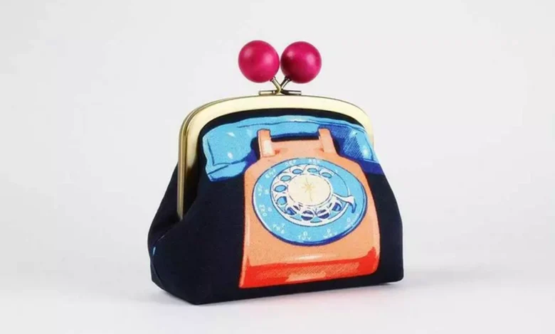 قشنگ ترین کیف دخترانه فانتزی طرح تلفن نوستالژیک