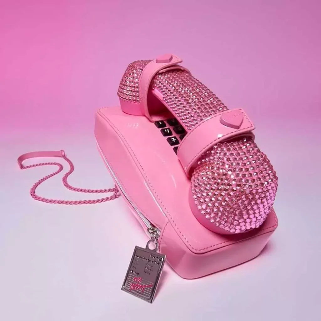 بامزه ترین کیف دخترانه فانتزی طرح تلفن نوستالژیک