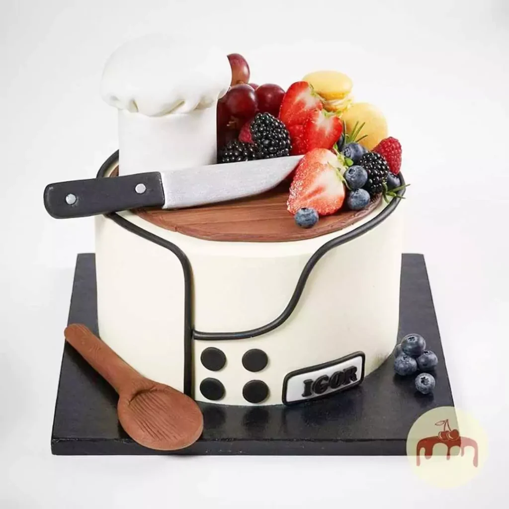 شیک ترین کیک تولد با تم آشپزی