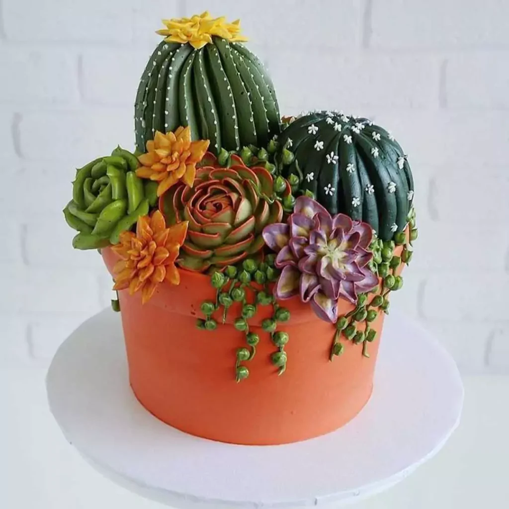 جالب ترین کیک تولد طرح گلدانی