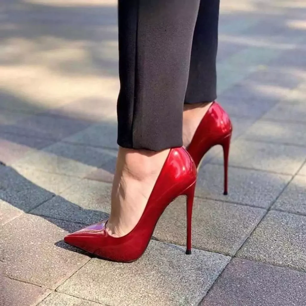 خاص ترین کفش مجلسی پاشنه بلند قرمز